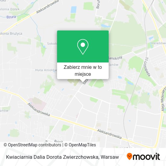 Mapa Kwiaciarnia Dalia Dorota Zwierzchowska