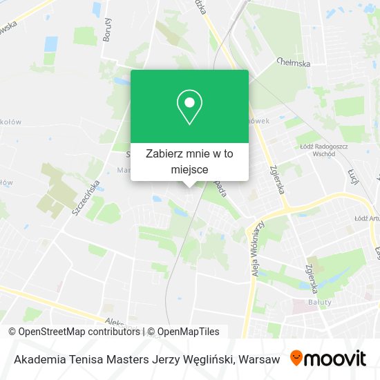 Mapa Akademia Tenisa Masters Jerzy Węgliński