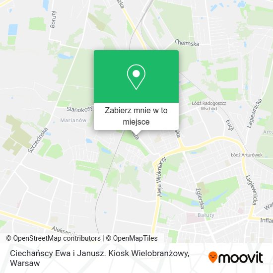 Mapa Ciechańscy Ewa i Janusz. Kiosk Wielobranżowy