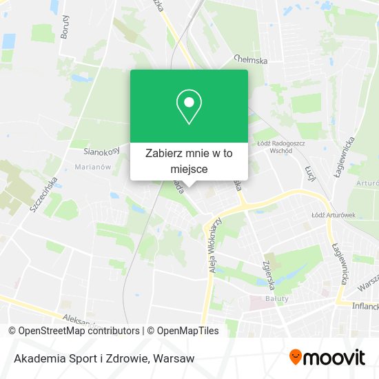 Mapa Akademia Sport i Zdrowie