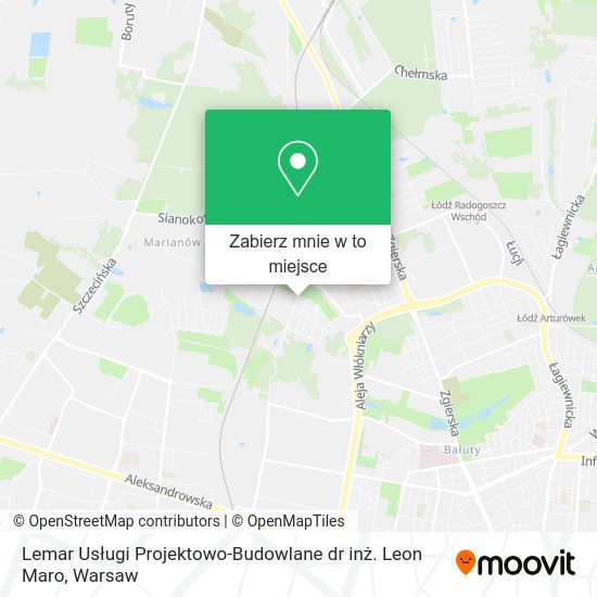 Mapa Lemar Usługi Projektowo-Budowlane dr inż. Leon Maro