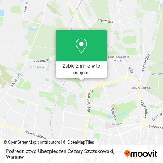 Mapa Pośrednictwo Ubezpieczeń Cezary Szczakowski