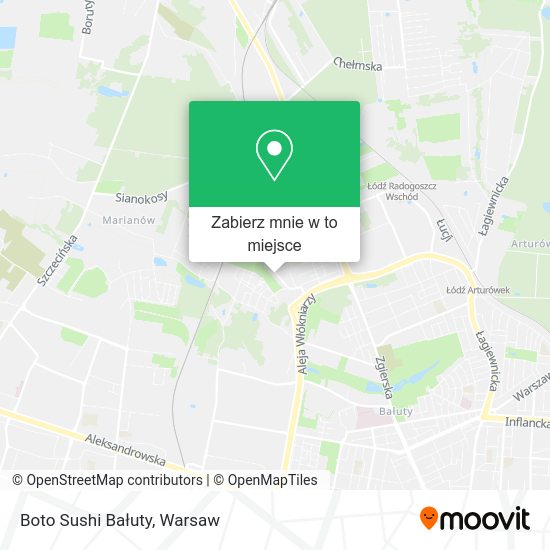 Mapa Boto Sushi Bałuty