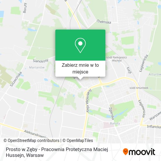 Mapa Prosto w Zęby - Pracownia Protetyczna Maciej Hussejn