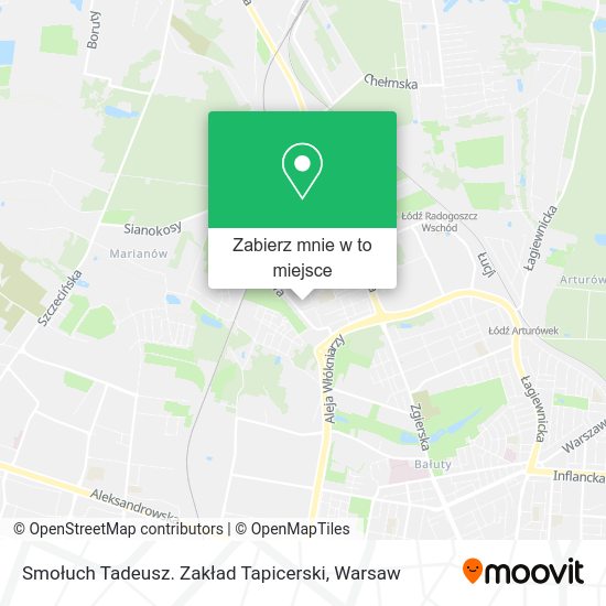 Mapa Smołuch Tadeusz. Zakład Tapicerski