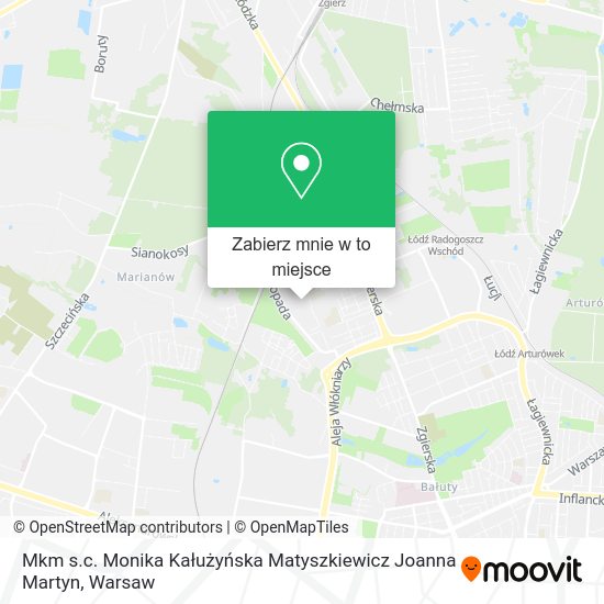 Mapa Mkm s.c. Monika Kałużyńska Matyszkiewicz Joanna Martyn