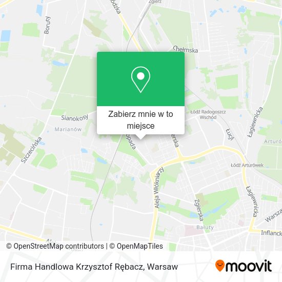 Mapa Firma Handlowa Krzysztof Rębacz