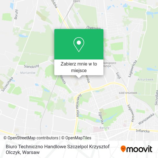 Mapa Biuro Techniczno Handlowe Szczelpol Krzysztof Olczyk