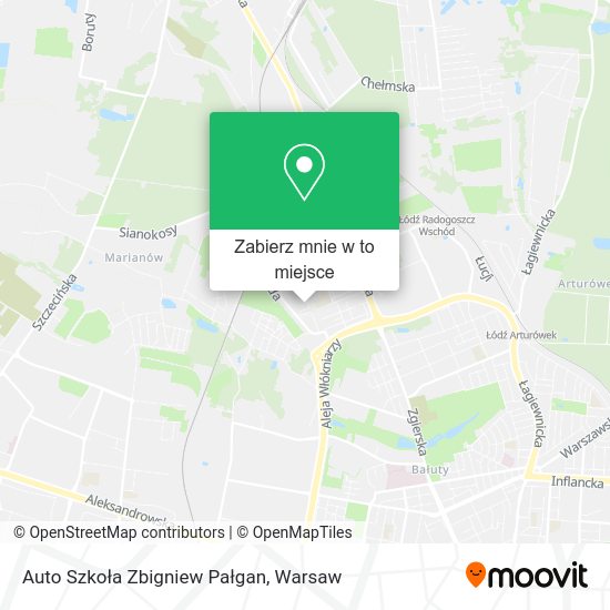 Mapa Auto Szkoła Zbigniew Pałgan