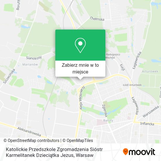 Mapa Katolickie Przedszkole Zgromadzenia Sióstr Karmelitanek Dzieciątka Jezus