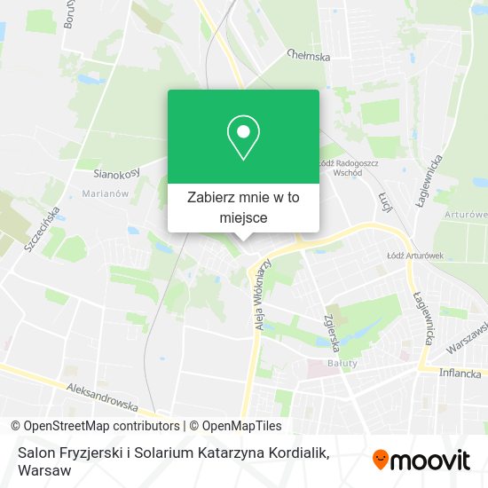 Mapa Salon Fryzjerski i Solarium Katarzyna Kordialik