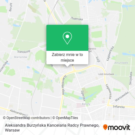 Mapa Aleksandra Burzyńska Kancelaria Radcy Prawnego