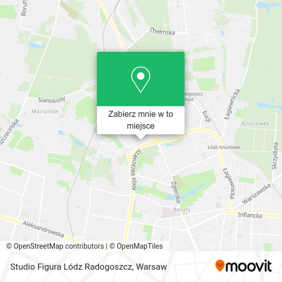 Mapa Studio Figura Lódz Radogoszcz