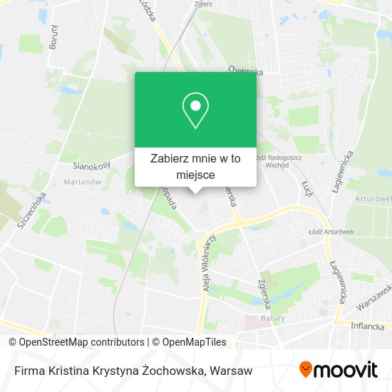 Mapa Firma Kristina Krystyna Żochowska