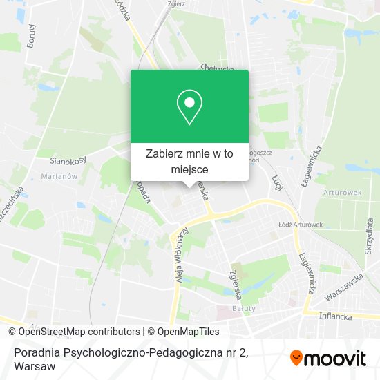 Mapa Poradnia Psychologiczno-Pedagogiczna nr 2