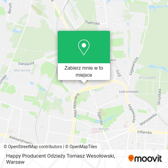 Mapa Happy Producent Odzieży Tomasz Wesołowski