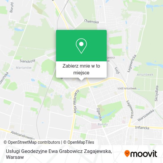 Mapa Usługi Geodezyjne Ewa Grabowicz Zagajewska