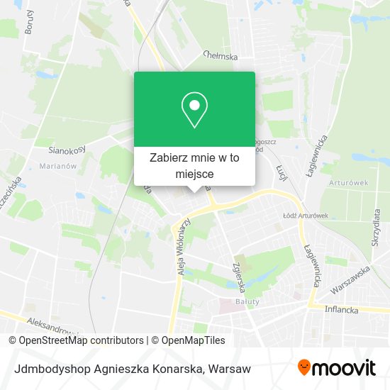 Mapa Jdmbodyshop Agnieszka Konarska