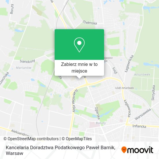 Mapa Kancelaria Doradztwa Podatkowego Paweł Barnik