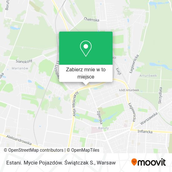 Mapa Estani. Mycie Pojazdów. Świątczak S.