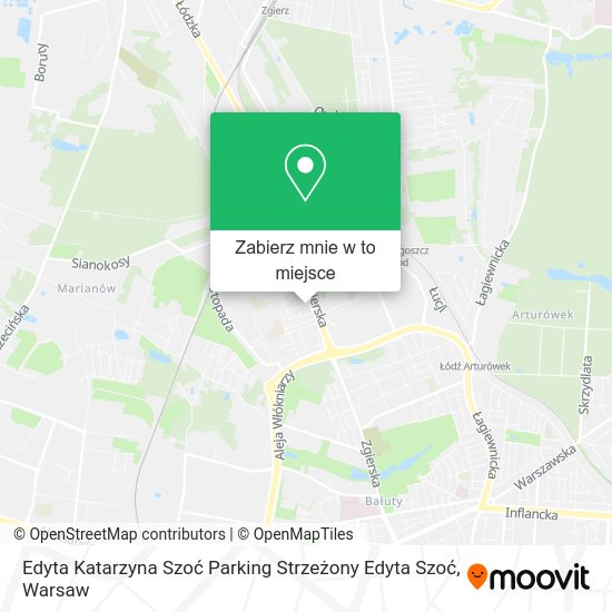 Mapa Edyta Katarzyna Szoć Parking Strzeżony Edyta Szoć