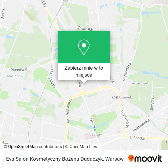 Mapa Eva Salon Kosmetyczny Bożena Dudaczyk