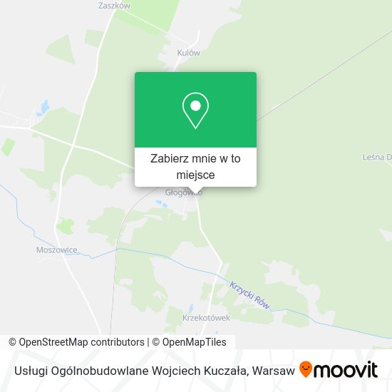 Mapa Usługi Ogólnobudowlane Wojciech Kuczała