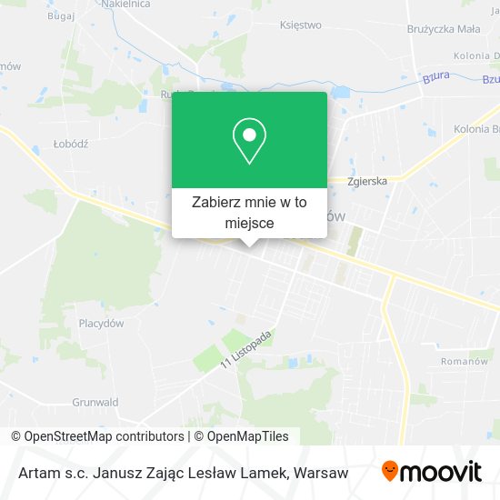 Mapa Artam s.c. Janusz Zając Lesław Lamek