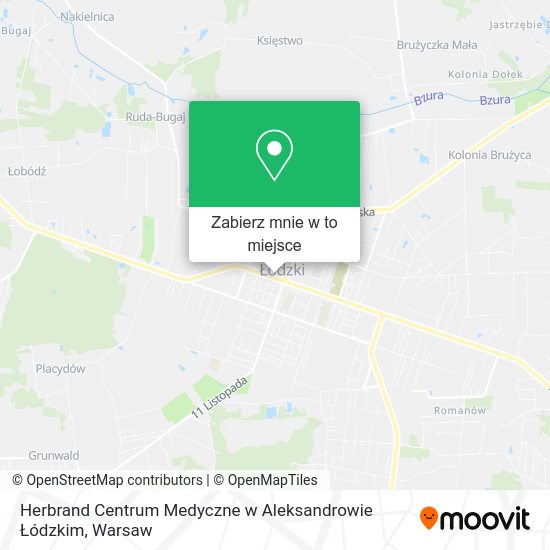 Mapa Herbrand Centrum Medyczne w Aleksandrowie Łódzkim