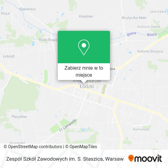 Mapa Zespół Szkół Zawodowych im. S. Staszica