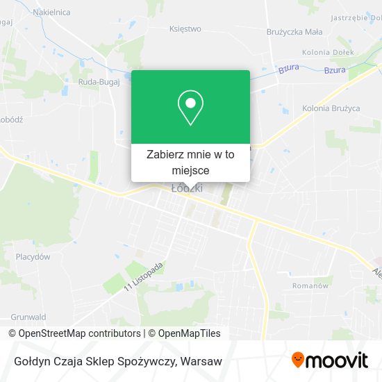 Mapa Gołdyn Czaja Sklep Spożywczy