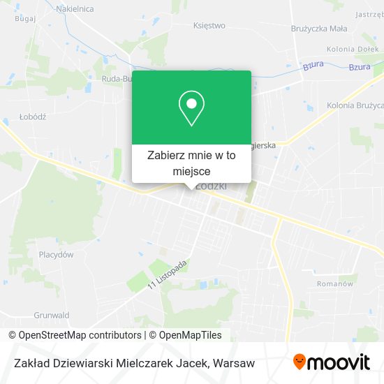 Mapa Zakład Dziewiarski Mielczarek Jacek