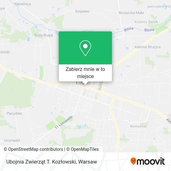 Mapa Ubojnia Zwierząt T. Kozłowski