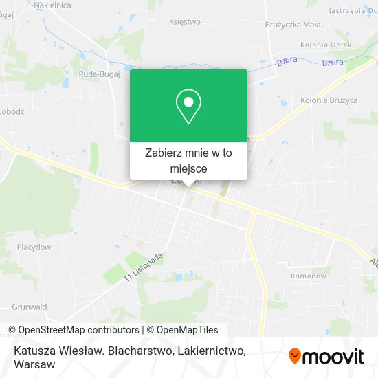 Mapa Katusza Wiesław. Blacharstwo, Lakiernictwo