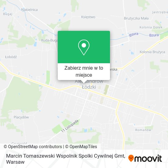 Mapa Marcin Tomaszewski Wspolnik Spolki Cywilnej Gmt