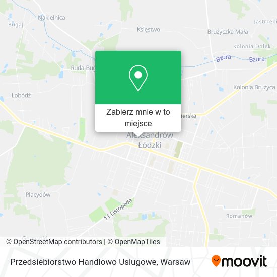 Mapa Przedsiebiorstwo Handlowo Uslugowe