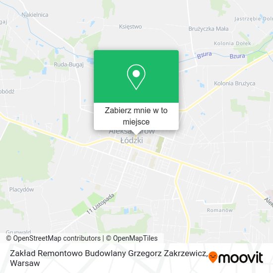 Mapa Zakład Remontowo Budowlany Grzegorz Zakrzewicz