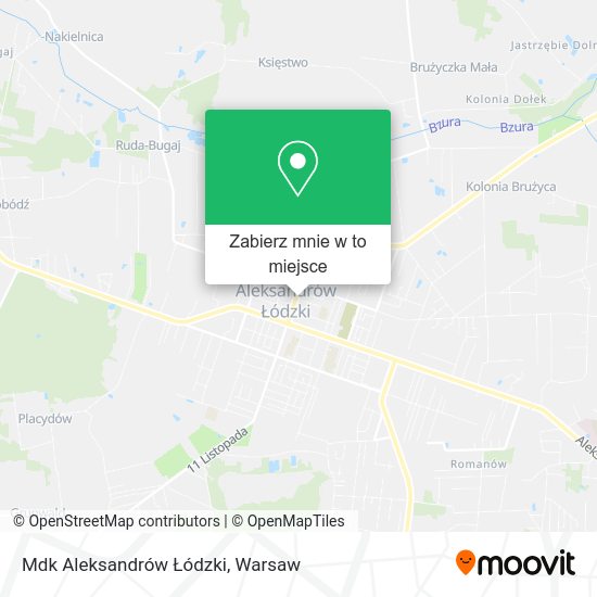 Mapa Mdk Aleksandrów Łódzki