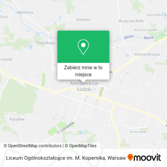 Mapa Liceum Ogólnokształcące im. M. Kopernika