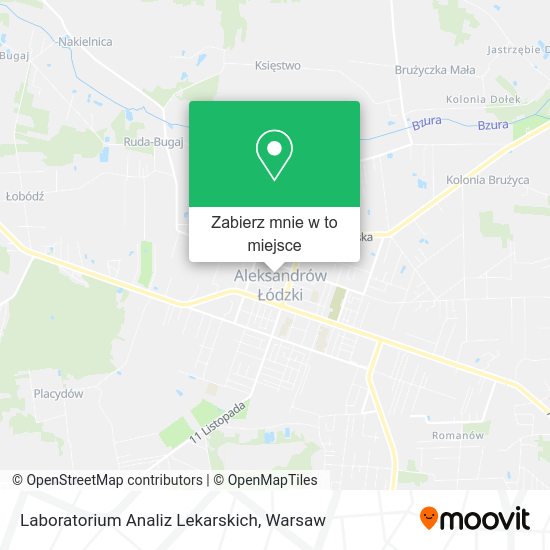 Mapa Laboratorium Analiz Lekarskich