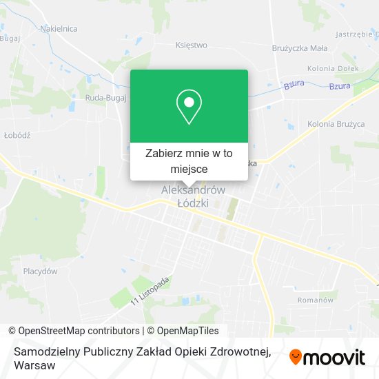 Mapa Samodzielny Publiczny Zakład Opieki Zdrowotnej