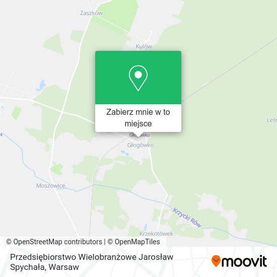 Mapa Przedsiębiorstwo Wielobranżowe Jarosław Spychała