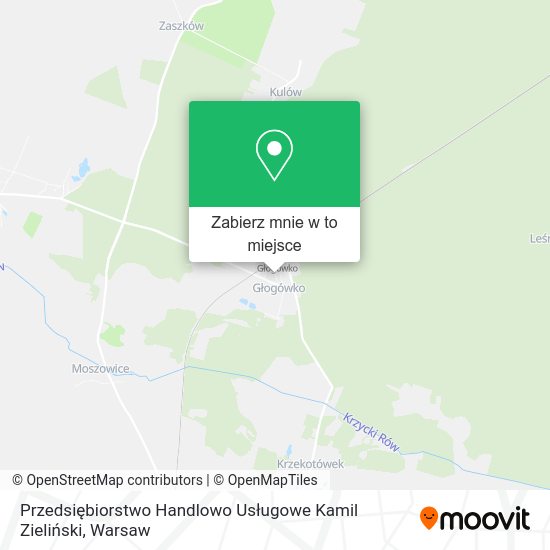 Mapa Przedsiębiorstwo Handlowo Usługowe Kamil Zieliński