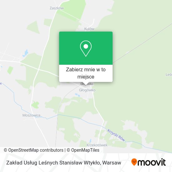 Mapa Zakład Usług Leśnych Stanisław Wtykło