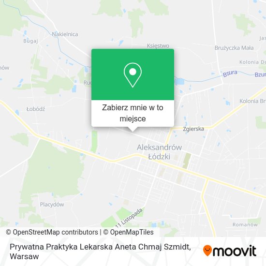 Mapa Prywatna Praktyka Lekarska Aneta Chmaj Szmidt