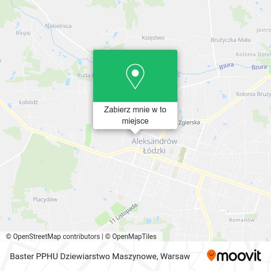 Mapa Baster PPHU Dziewiarstwo Maszynowe