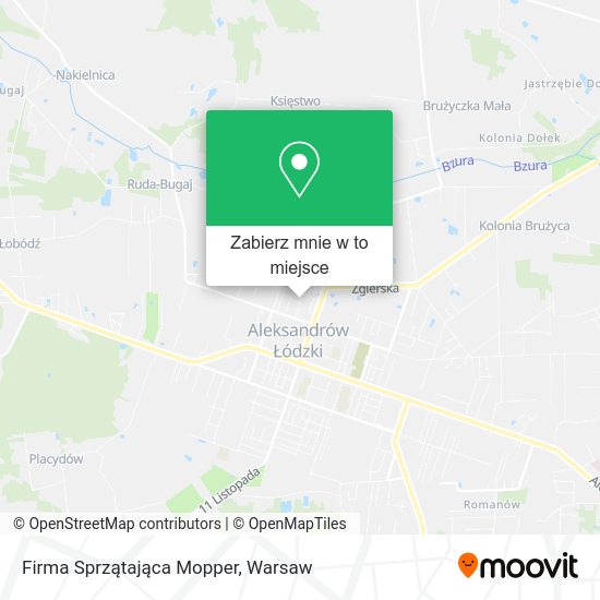 Mapa Firma Sprzątająca Mopper