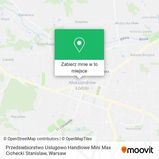 Mapa Przedsiebiorstwo Uslugowo Handlowe Mini Max Cichecki Stanislaw