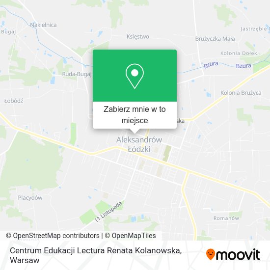 Mapa Centrum Edukacji Lectura Renata Kolanowska