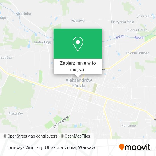 Mapa Tomczyk Andrzej. Ubezpieczenia